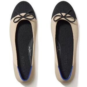 Rothy's The Ballet Flat Cream Captoe